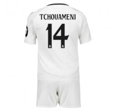 Maglia Real Madrid Tchouaméni 14 Bambino Divisa Prima 2024/25