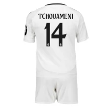Maglia Real Madrid Tchouaméni 14 Bambino Divisa Prima 2024/25 Maglia Real Madrid Tchouaméni 14 Bambino Divisa Prima 2024/25