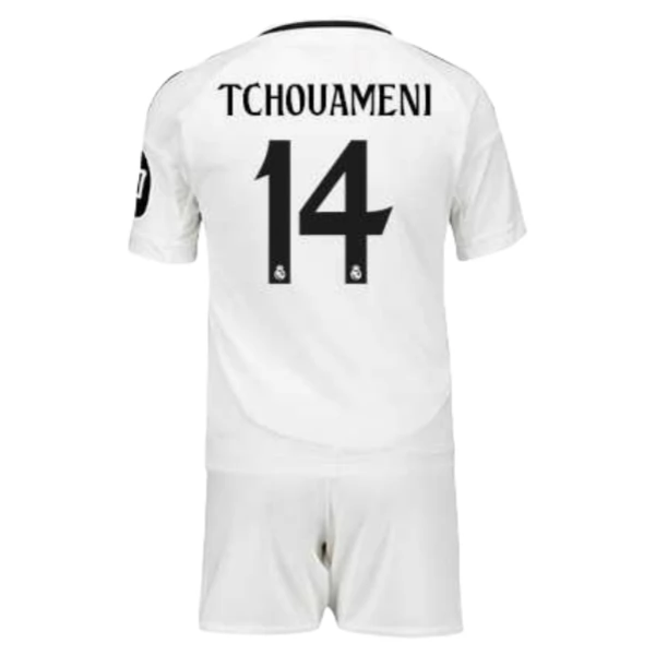 Maglia Real Madrid Tchouaméni 14 Bambino Divisa Prima 2024/25 Maglia Real Madrid Tchouaméni 14 Bambino Divisa Prima 2024/25