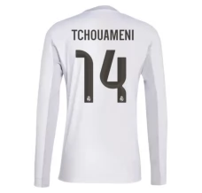 Maglia Real Madrid Tchouaméni 14 Divisa Prima 2025/26 Manica Lunga