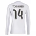 Maglia Real Madrid Tchouaméni 14 Divisa Prima 2025/26 Manica Lunga