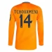 Maglia Real Madrid Tchouaméni 14 Divisa Trasferta 2024/25 Manica Lunga