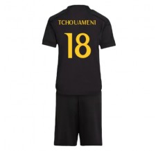 Maglia Real Madrid Tchouaméni 18 Bambino Divisa Terza 2023/24