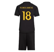 Maglia Real Madrid Tchouaméni 18 Bambino Divisa Terza 2023/24 Maglia Real Madrid Tchouaméni 18 Bambino Divisa Terza 2023/24