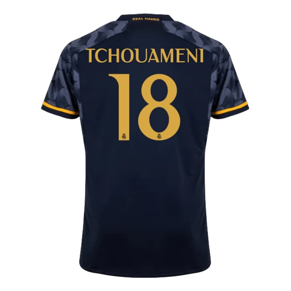 Maglia Real Madrid Tchouameni 18 Divisa Trasferta 2023/24 Maglia Real Madrid Tchouameni 18 Divisa Trasferta 2023/24