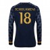 Maglia Real Madrid Tchouameni 18 Divisa Trasferta 2023/24 Manica Lunga