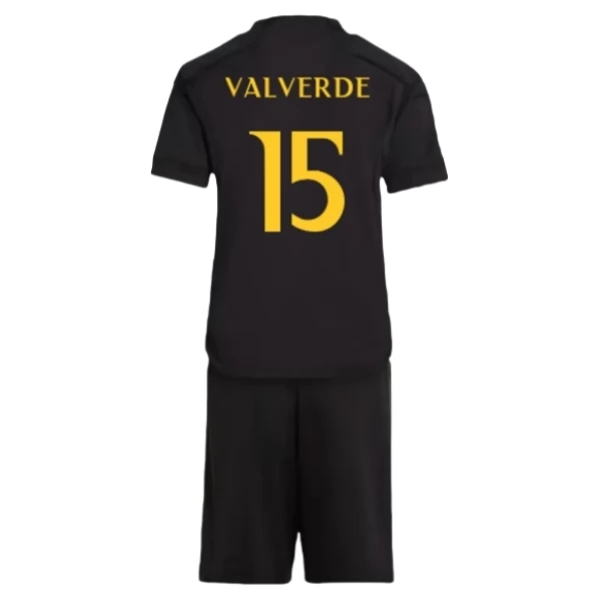 Maglia Real Madrid Valverde 15 Bambino Divisa Terza 2023/24 Maglia Real Madrid Valverde 15 Bambino Divisa Terza 2023/24