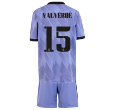 Maglia Real Madrid Valverde 15 Bambino Divisa Trasferta 2022/23