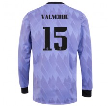 Maglia Real Madrid Valverde 15 Divisa Trasferta 2022/23 Manica Lunga