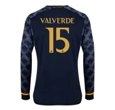 Maglia Real Madrid Valverde 15 Divisa Trasferta 2023/24 Manica Lunga