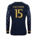 Maglia Real Madrid Valverde 15 Divisa Trasferta 2023/24 Manica Lunga