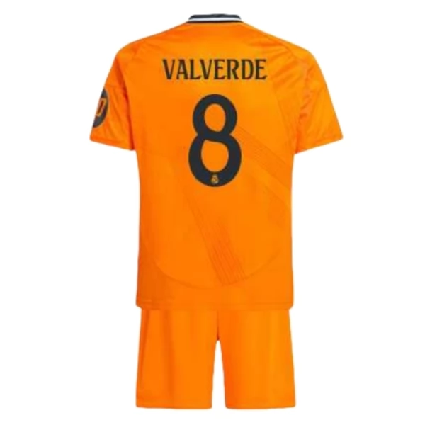 Maglia Real Madrid Valverde 8 Bambino Divisa Trasferta 2024/25 Maglia Real Madrid Valverde 8 Bambino Divisa Trasferta 2024/25