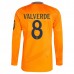 Maglia Real Madrid Valverde 8 Divisa Trasferta 2024/25 Manica Lunga