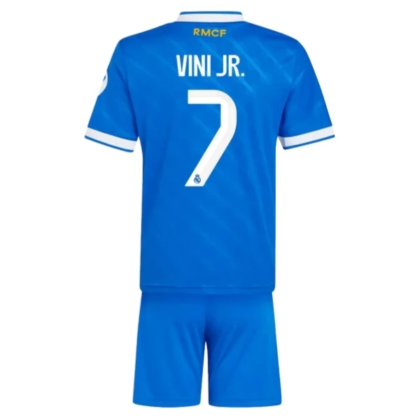 Maglia Real Madrid Vini Jr. 7 Bambino Divisa Terza 2025/26 Maglia Real Madrid Vini Jr. 7 Bambino Divisa Terza 2025/26