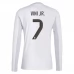 Maglia Real Madrid Vini Jr. 7 Divisa Prima 2025/26 Manica Lunga