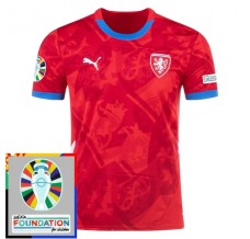 Maglia Repubblica Ceca Divisa Prima Euro 2024 Patch