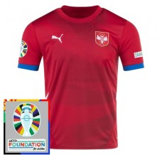 Maglia Serbia Divisa Prima Euro 2024 Patch