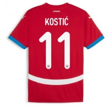 Maglia Serbia Kostić 11 Divisa Prima Euro 2024