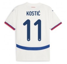 Maglia Serbia Kostić 11 Divisa Trasferta Euro 2024
