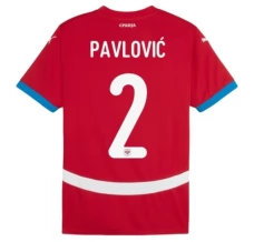 Maglia Serbia Pavlović 2 Divisa Prima Euro 2024