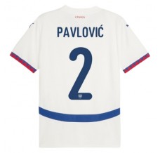 Maglia Serbia Pavlović 2 Divisa Trasferta Euro 2024