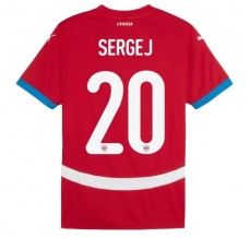Maglia Serbia Sergej 20 Divisa Prima Euro 2024