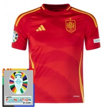 Maglia Spagna Divisa Prima Euro 2024 Patch