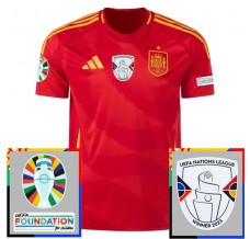 Maglia Spagna Divisa Prima Euro 2024 Patch