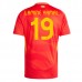 Maglia Spagna Lamine Yamal 19 Divisa Prima Euro 2024