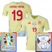 Maglia Spagna Lamine Yamal 19 Divisa Trasferta Euro 2024 Patch