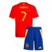 Maglia Spagna Morata 7 Bambino Divisa Prima Euro 2024