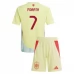 Maglia Spagna Morata 7 Bambino Divisa Trasferta Euro 2024