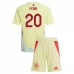 Maglia Spagna Pedri 20 Bambino Divisa Trasferta Euro 2024