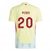 Maglia Spagna Pedri 20 Divisa Trasferta Euro 2024