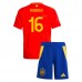 Maglia Spagna Rodrigo 16 Bambino Divisa Prima Euro 2024