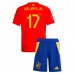 Maglia Spagna Williams Jr. 17 Bambino Divisa Prima Euro 2024