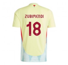 Maglia Spagna Zubimendi 18 Divisa Trasferta Euro 2024