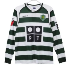 Maglia Sporting Lisbona Divisa Prima Retro 2001-03 Manica Lunga