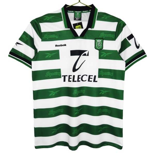 Maglia Sporting Lisbona Kit Gara Home Retro 1999-00 Maglia Sporting Lisbona Kit Gara Home Retro 1999-00