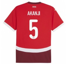 Maglia Svizzera Akanji 5 Divisa Prima Euro 2024