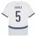 Maglia Svizzera Akanji 5 Divisa Trasferta Euro 2024
