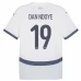 Maglia Svizzera Dan Ndoye 19 Divisa Trasferta Euro 2024