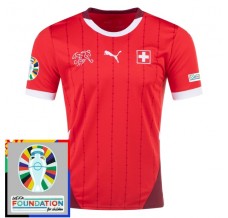 Maglia Svizzera Divisa Prima Euro 2024 Patch