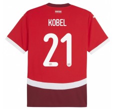 Maglia Svizzera Kobel 21 Divisa Prima Euro 2024