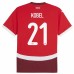 Maglia Svizzera Kobel 21 Divisa Prima Euro 2024