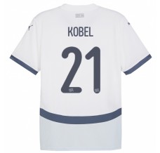 Maglia Svizzera Kobel 21 Divisa Trasferta Euro 2024