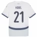 Maglia Svizzera Kobel 21 Divisa Trasferta Euro 2024