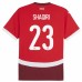 Maglia Svizzera Shaqiri 23 Divisa Prima Euro 2024