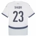 Maglia Svizzera Shaqiri 23 Divisa Trasferta Euro 2024