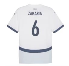 Maglia Svizzera Zakaria 6 Divisa Trasferta Euro 2024